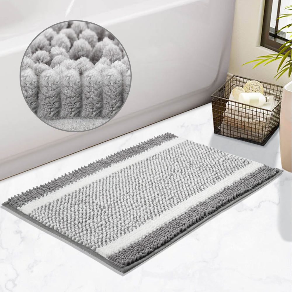 Non Slip Bath Mat Bathroom Rugs and Mats Sets  Striped bath mats, Bathroom  rugs and mats, Rugs slipping