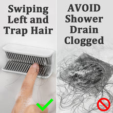Load image into Gallery viewer, INVIHUG Shower Wall Hair Catcher, Hair Trap for Shower, Hair Catcher, Hair Collector
