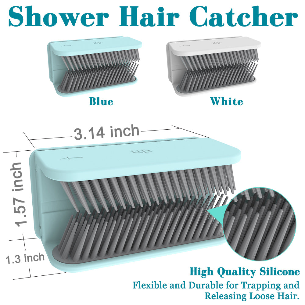 INVIHUG Shower Wall Hair Catcher, Hair Trap for Shower, Hair Catcher